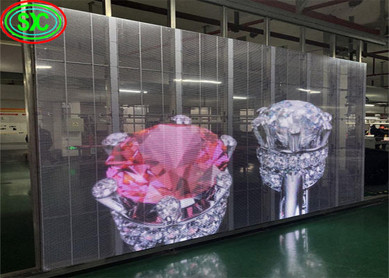 Guter Preis P3.91mm-7.82mm Transparente LED-Bildschirmplatten hohe Helligkeit Vollfarbe Online