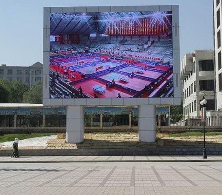 Guter Preis SMD2727 P8 LED Videodarstellungs-Anschlagtafel der Werbungs-Schirm-Spalten-Installations-LED im Freien Online