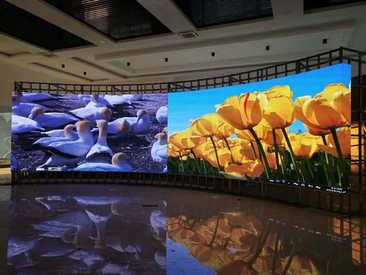 Guter Preis Riesige Videowand LED-Panel Bildschirm P2 P3.91 Innenwerbung Gekrümmte Box Innenraum Vollfarb-LED-Display Online