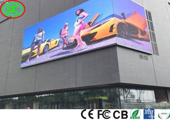 Guter Preis Farbenreiche LED-Großleinwand im Freien P10 imprägniern hohe Helligkeit über Videoschirm 7200cd LED wand-LED Online