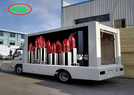 LED-Mietanzeige LKW p 3,91 bewegliche im Freien, Tri Zeichenbrett der Farbe 1R1G1B LED