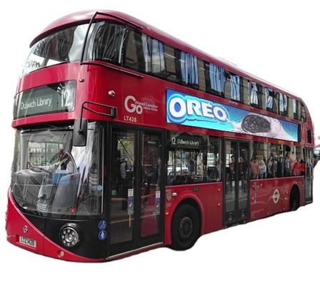 Außenbus Wasserdicht LED Werbeplakate Vollfarbe P5 Vollfarbe Front Service