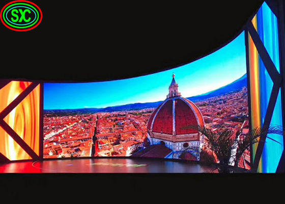 Guter Preis 1000nits SMD2121 P3.91 Indoor Curved Led Display für die Bühne Vollfarbe Indoor LED Display Online