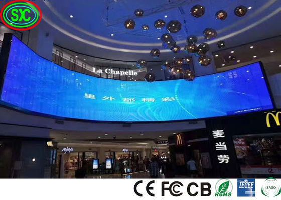 Guter Preis Indoor 1100cd/M2 P3.91 LED-Bildschirm mit geschwungener Bühne 240W/M2 Led-Bühnen-Hintergrundbildschirm Online