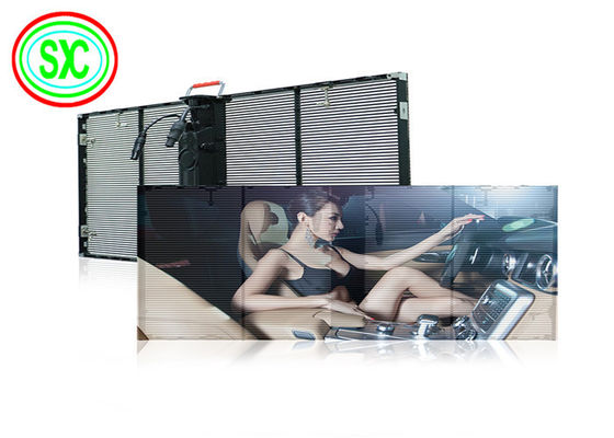 HD-Full-Colour-Video Werbung Led-Bildschirm G3.91-7.82 Innenfensterglas Transparent Led-Display
