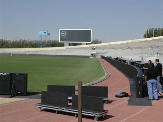 Kabinett der Fußballplatz-Zusatzanzeige 960x960mm   Geführter Bildschirm wasserdichtes MIETIP65 SMD 1R1G1B