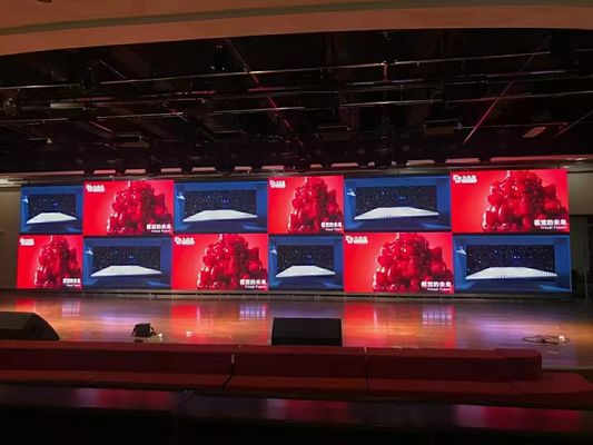 Guter Preis Geführter Stadiums-Hintergrund-Vorhang, hohe Helligkeits-Stadium führte Videokabinett der wand I500X500MM, 5500 Helligkeit, Novasystem Online