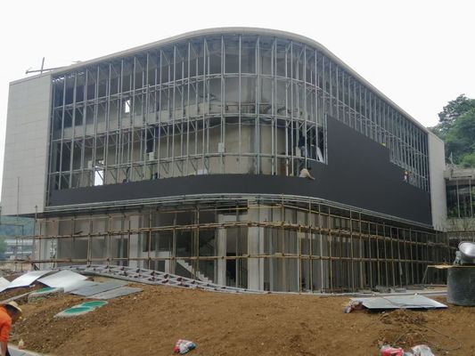 Die örtlich festgelegte geführte Werbung, große Werbungsvideo-Wand-hohe Auflösung im Freien P6 anzuzeigen Bleischirm