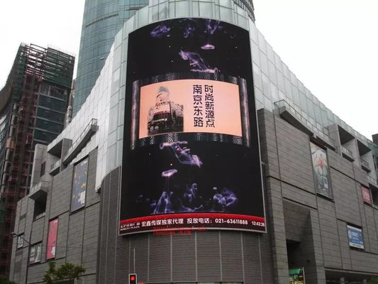 Outdoor p10 LED-Videowand für Outdoor-Werbung mit hochauflösender und kontraststarker Pixelkonfiguration für die Wiedergabe