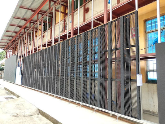 IP43 wasserdicht transparenter LED-Bildschirm mit Modulgewicht von 0,2 kg/PC und durchschnittlichem Ausfallverlust von 1000 Stunden