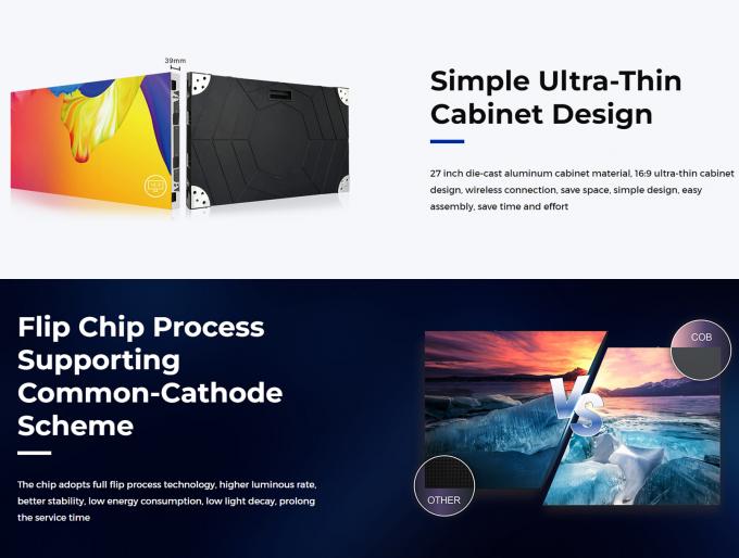 Nova Star Steuerungssystem 600*337,5mm Druckguss Aluminium-LED-Bildschirm mit kleinem Abstand f&uuml;r Werbung P0.9 P1.25 P1.56 16 9 3