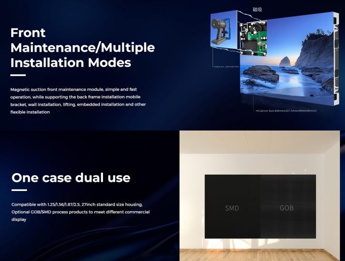 Nova Star Steuerungssystem 600*337,5mm Druckguss Aluminium-LED-Bildschirm mit kleinem Abstand f&uuml;r Werbung P0.9 P1.25 P1.56 16 9 5