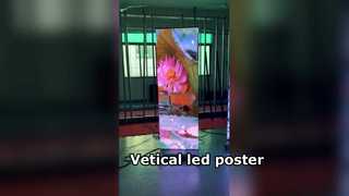 LED-Poster in vertikaler Version